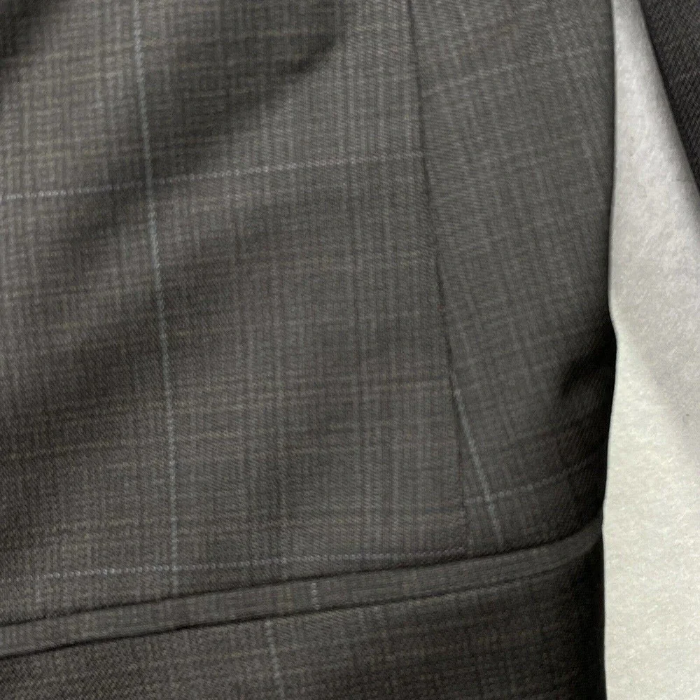 Jack Victor Sport‎ Coat Mens 46R Gray Super 100s Wool Suit Jacket
